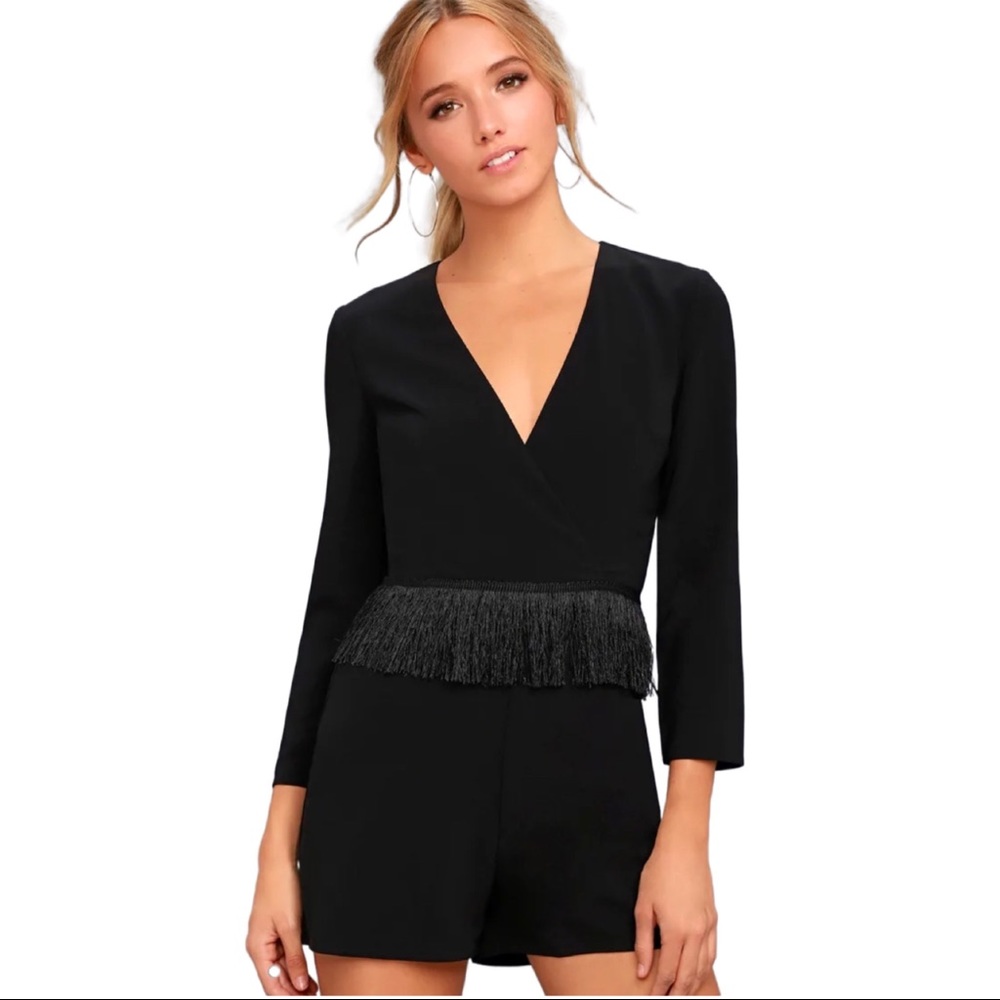 NWT Ali & Jay Black Because I Can Romper Sz S